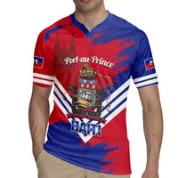 Port-au-Prince Haiti Rugby Jersey Potoprens Coat of arms Grunge Vibes