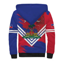 Port-au-Prince Haiti Sherpa Hoodie Potoprens Coat of arms Grunge Vibes