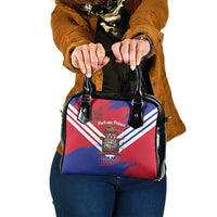 Port-au-Prince Haiti Shoulder Handbag Potoprens Coat of arms Grunge Vibes