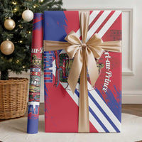 Port-au-Prince Haiti Wrapping Paper Potoprens Coat of arms Grunge Vibes - Wonder Print Shop