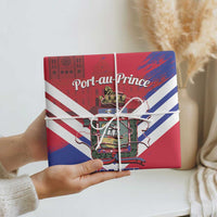 Port-au-Prince Haiti Wrapping Paper Potoprens Coat of arms Grunge Vibes - Wonder Print Shop