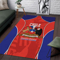 Chile Independence Day Area Rug Fiestas Patrias Coat Of Arms Style