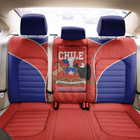 Chile Independence Day Back Car Seat Cover Fiestas Patrias Coat Of Arms Style