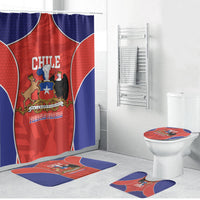Chile Independence Day Bathroom Set Fiestas Patrias Coat Of Arms Style