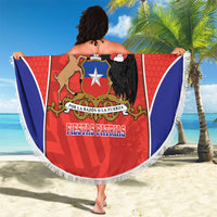 Chile Independence Day Beach Blanket Fiestas Patrias Coat Of Arms Style