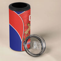 Chile Independence Day 4 in 1 Can Cooler Tumbler Fiestas Patrias Coat Of Arms Style