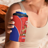 Chile Independence Day 4 in 1 Can Cooler Tumbler Fiestas Patrias Coat Of Arms Style