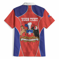 Personalized Chile Independence Day Hawaiian Shirt Fiestas Patrias Coat Of Arms Style