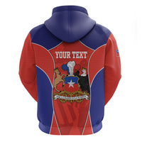 Personalized Chile Independence Day Hoodie Fiestas Patrias Coat Of Arms Style