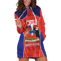 Personalized Chile Independence Day Hoodie Dress Fiestas Patrias Coat Of Arms Style
