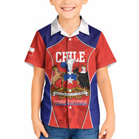 Personalized Chile Independence Day Kid Hawaiian Shirt Fiestas Patrias Coat Of Arms Style