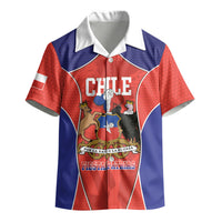 Personalized Chile Independence Day Kid Hawaiian Shirt Fiestas Patrias Coat Of Arms Style