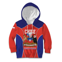 Personalized Chile Independence Day Kid Hoodie Fiestas Patrias Coat Of Arms Style
