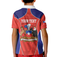 Personalized Chile Independence Day Kid Polo Shirt Fiestas Patrias Coat Of Arms Style