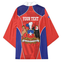 Personalized Chile Independence Day Kimono Fiestas Patrias Coat Of Arms Style