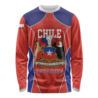 Personalized Chile Independence Day Long Sleeve Shirt Fiestas Patrias Coat Of Arms Style