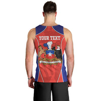 Personalized Chile Independence Day Men Tank Top Fiestas Patrias Coat Of Arms Style