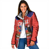 Personalized Chile Independence Day Padded Jacket Fiestas Patrias Coat Of Arms Style