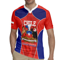 Personalized Chile Independence Day Rugby Jersey Fiestas Patrias Coat Of Arms Style