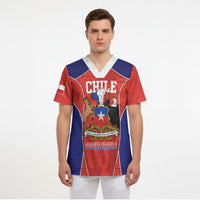 Personalized Chile Independence Day Scrub Top Fiestas Patrias Coat Of Arms Style