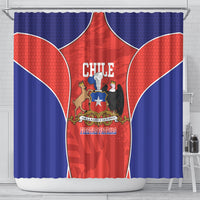 Chile Independence Day Shower Curtain Fiestas Patrias Coat Of Arms Style