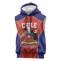Personalized Chile Independence Day Sleeveless Hoodie Fiestas Patrias Coat Of Arms Style