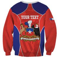 Personalized Chile Independence Day Sweatshirt Fiestas Patrias Coat Of Arms Style