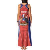 Personalized Chile Independence Day Tank Maxi Dress Fiestas Patrias Coat Of Arms Style