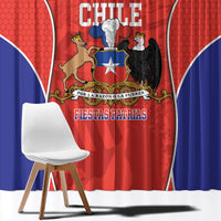 Chile Independence Day Window Curtain Fiestas Patrias Coat Of Arms Style