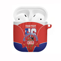 Personalized Chile Independence Day AirPods Case Chilean Code 56 Copihue Flowers