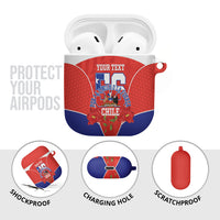Personalized Chile Independence Day AirPods Case Chilean Code 56 Copihue Flowers