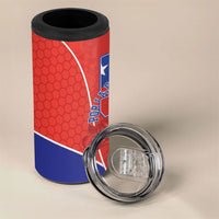 Chile Independence Day 4 in 1 Can Cooler Tumbler Chilean Code 56 Copihue Flowers