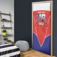 Personalized Chile Independence Day Door Cover Chilean Code 56 Copihue Flowers