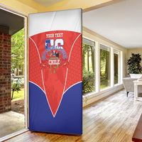 Personalized Chile Independence Day Door Cover Chilean Code 56 Copihue Flowers