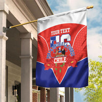 Personalized Chile Independence Day Garden Flag Chilean Code 56 Copihue Flowers