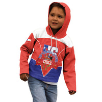 Personalized Chile Independence Day Kid Hoodie Chilean Code 56 Copihue Flowers