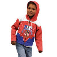 Personalized Chile Independence Day Kid Hoodie Chilean Code 56 Copihue Flowers