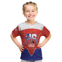 Personalized Chile Independence Day Kid T Shirt Chilean Code 56 Copihue Flowers