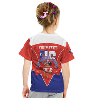 Personalized Chile Independence Day Kid T Shirt Chilean Code 56 Copihue Flowers