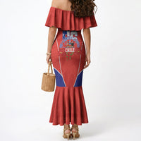Personalized Chile Independence Day Mermaid Dress Chilean Code 56 Copihue Flowers