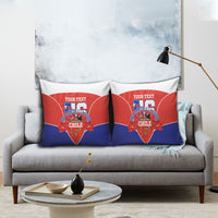 Personalized Chile Independence Day Pillow Cover Chilean Code 56 Copihue Flowers