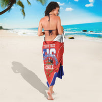 Personalized Chile Independence Day Sarong Chilean Code 56 Copihue Flowers
