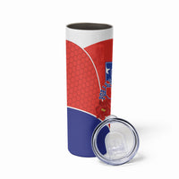 Chile Independence Day Skinny Tumbler Chilean Code 56 Copihue Flowers