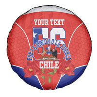 Personalized Chile Independence Day Spare Tire Cover Chilean Code 56 Copihue Flowers