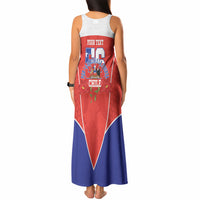 Personalized Chile Independence Day Tank Maxi Dress Chilean Code 56 Copihue Flowers