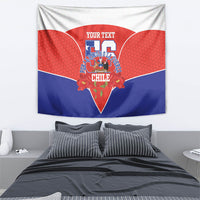 Personalized Chile Independence Day Tapestry Chilean Code 56 Copihue Flowers