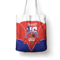 Personalized Chile Independence Day Tote Bag Chilean Code 56 Copihue Flowers