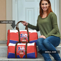 Personalized Chile Independence Day Travel Bag Chilean Code 56 Copihue Flowers