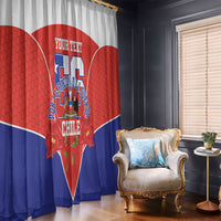 Personalized Chile Independence Day Window Curtain Chilean Code 56 Copihue Flowers