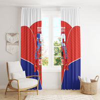 Personalized Chile Independence Day Window Curtain Chilean Code 56 Copihue Flowers